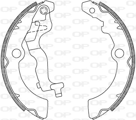 OPEN PARTS Комплект тормозных колодок BSA2236.00